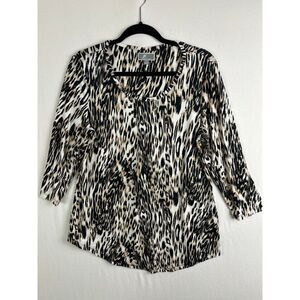JM Collection Top‎ Women's Large Animal Print